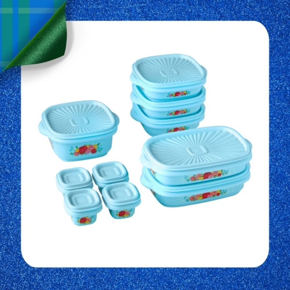 🎁 New Pioneer Woman Sweet Rose 20-Piece Plastic Food Storage Containers